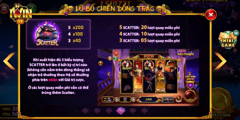 Cách chơi slot game Điêu Thuyền tại iwin